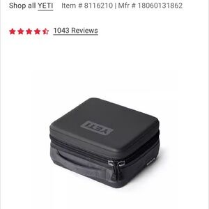 YETI Charcoal Insulated Lunch Box